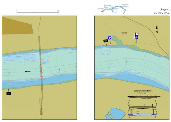 Plovidbena karta reke Save
