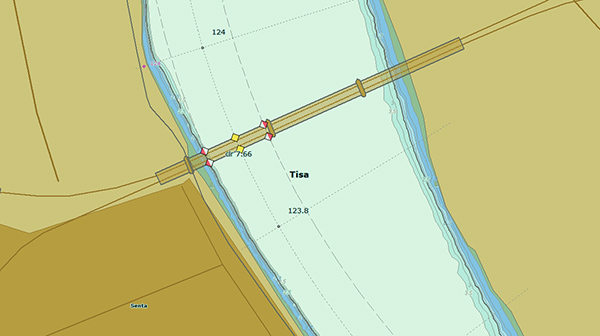 Електронске пловидбене карте Тисе